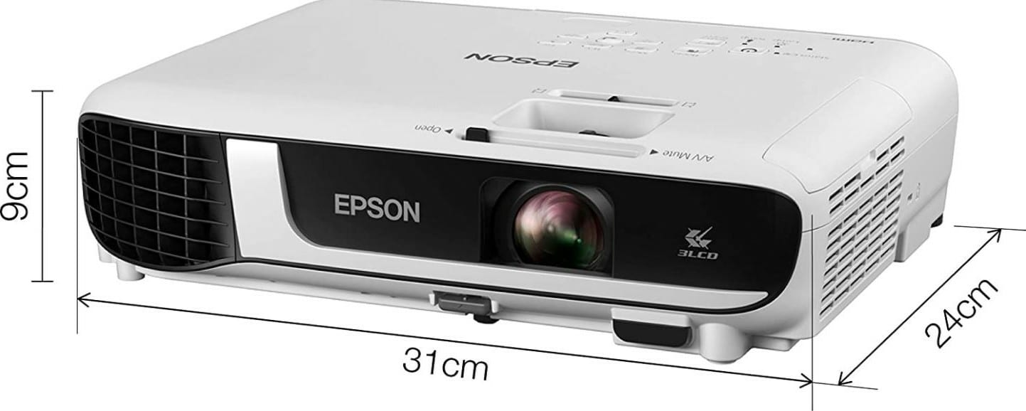 Epson EB-X51 3LCD XGA, 3,800 Lumens, 300 Inch Display, HDMI, Home & Office Projector - White | V11H976040DA