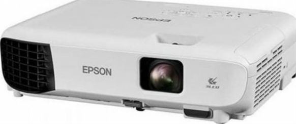 Epson EB-E10 3LCD, 3600 Lumens Brightness, 15,000:1 Contrast Ratio, 350 Inch Display, Business & Entertainment XGA Projector - White | EB-E10