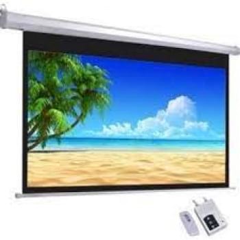 I-View Electrical Projector Screen with Remote 240×180 120" Diagonal