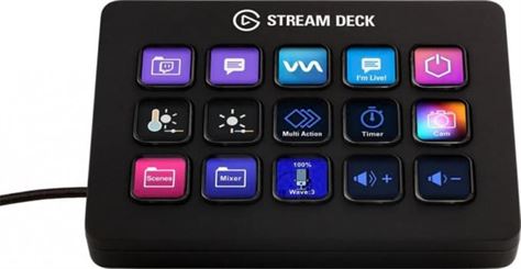 Corsair Stream Deck MK.2, 15 LCD Keys, USB 2.0 Connectivity, Non Slip Stand, Black | 10GBA9901