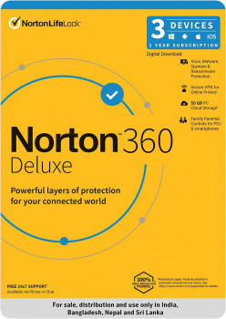 Norton Security Deluxe 3 Devices 1 Year Subscription | 21360467