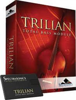 Spectrasonics Trilian 1.5 Bass Virtual Instrument Software Software Bass Virtual Instrument Plug-in with Acoustic, Electric, and Synthesized Bass Sounds - Mac/PC AAX, VST, AU, RTAS | 3TRLD