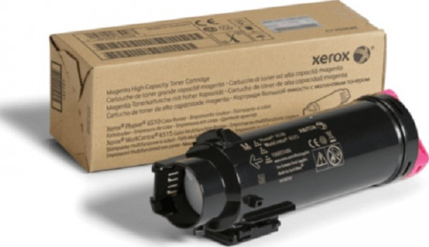 Xerox Phaser High Capacity Toner Cartridge, Page Yield of Up To 2400 Pages, Compatible with 6510 / WorkCentre 6515, Magenta | 106R03486