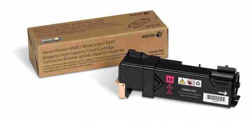 Xerox High Capacity Magenta Toner Cartridge For Phaser 6500, 6500DN, 6500N, 6500VDN, WorkCentre 6505, 6505DN, 6505N | 106R01595