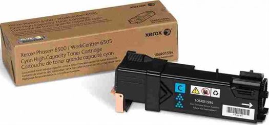 Xerox High Capacity Cyan Toner Cartridge For Phaser 6500, 6500DN, 6500N, 6500VDN, WorkCentre 6505, 6505DN, 6505N | 106R01594