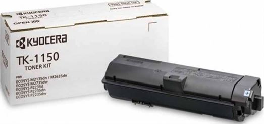 Kyocera TK-1150 Black Toner Cartridge Compatible With Kyocera ECOSYS M2135dn, M2635dn, M2735dw, P2235dn, P225dw | TK-1150