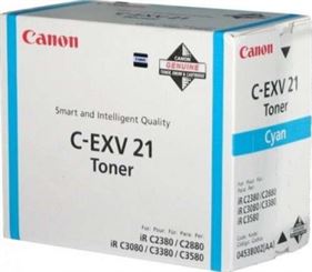 Canon C-EXV 21C Cyan Toner Cartridge for Canon Image Runner, IR-C 2380 / 3080 / 2880 | C-EXV21C