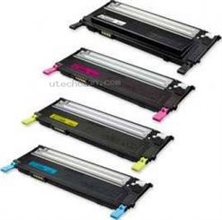 Samsung CLT-409 Four Pack Black & Colors Ink Toner Cartridge Set - Black/Yellow/Cyan/Magenta