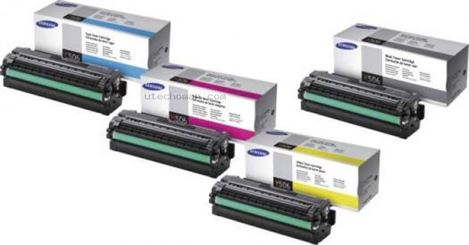 Samsung CLT-506 Four Pack Black & Colors Ink Toner Cartridge Set - Black/Yellow/Cyan/Magenta