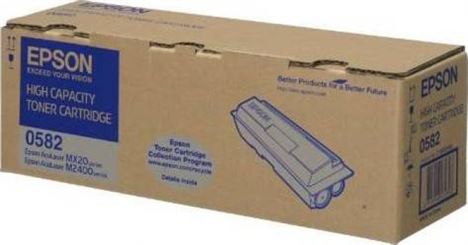 Epson 0582 High Capacity Toner Cartridge (Yield 8,000 Pages) Black for AcuLaser M2400/MX20 | C13S050582