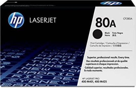 HP 80A Black Original LaserJet Toner Cartridge | CF280A