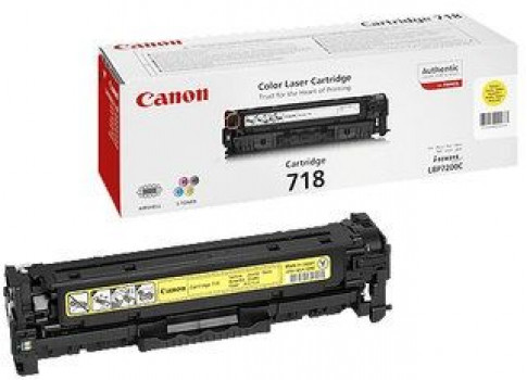 Canon Toner Cartridge, Yellow EP-718Y