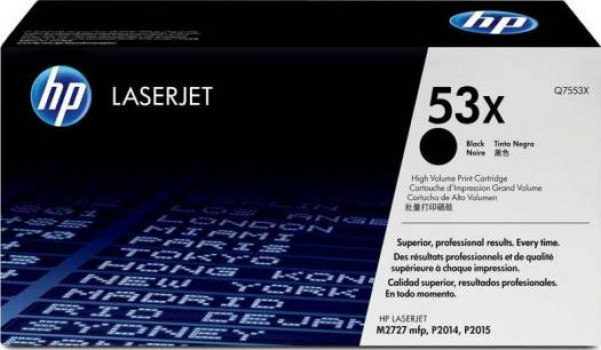 HP 53X Black LaserJet Toner Cartridge | Q7553X