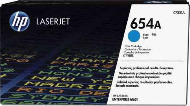 HP 654A  Cyan LaserJet Toner Cartridge | CF331A