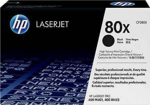 HP 80X High Yield Black Original LaserJet Toner Cartridge | CF280X