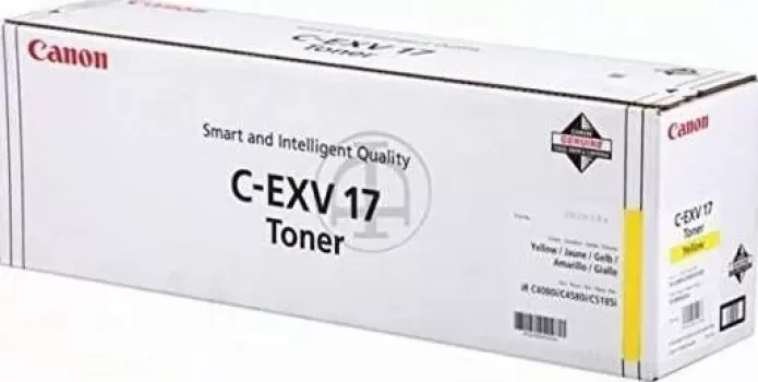 Canon C-EXV 17Y Yellow Toner Cartridge for (IRC4080, IRC4580,IRC5180) (GPR-21) | CEXV17Y- 0259B002AA
