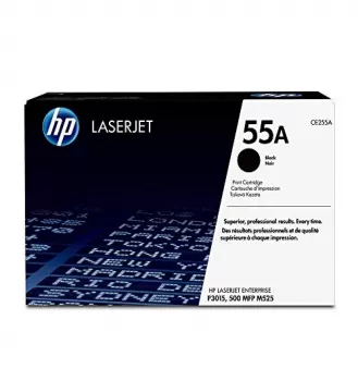 HP 55A Black Original LaserJet Toner Cartridge (CE255A)