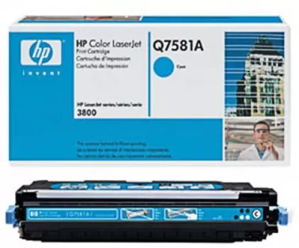 HP Color LaserJet Cyan Print Cartridge | Q7581A