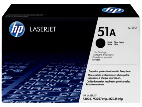 HP 51A Black LaserJet Toner Cartridge | Q7551A