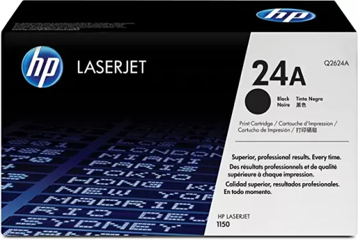 HP 24A Black LaserJet Toner Cartridge | Q2624A