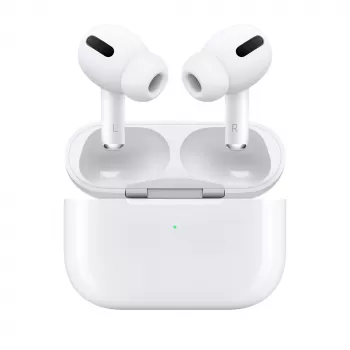 Apple AirPods Pro with Wireless MagSafe Charging Case, Bluetooth, Active Noise Cancellation, Sweat and Water Resistant IPX4, Transparency Mode, White | MLWK3ZM/A / MLWK3AM/A