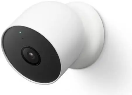 Google Nest Camera, Indoor And Outdoor, Battery, 1080p Resolution at 30 fps, Wi-Fi Enabled, 130&deg; Diagonal Field of View, IP54 Waterproof, 3 Pack, White | GA02077US