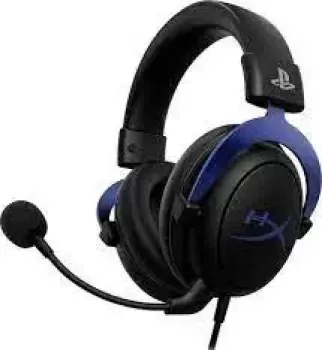 HyperX Cloud 4P5H9AM Wired Gaming Headset, Compatible with PS5 and PS4, Immersive In Game Audio, Detachable Noise Cancellation Microphone, Black / Blue | HHSC2-FA-BL/E