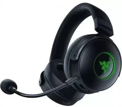 Razer Kraken V3 Pro Wireless Gaming Headset, With Haptic Technology, 50mm Drivers, THX Spatial Audio, 20 Hz-20 kHz Frequency Response, Oval Ear Cushions, Black | RZ04-03460100-R3M1