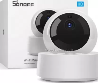 Sonoff Smart Wifi 1080P HD Security Indoor Camera, With IR Night Vision, Motion Detection, 2 Way Audio, Remote Monitor, Works with Smart Switches and Plugs | GK-200MP2-B