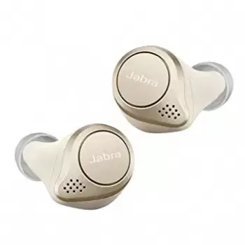 Jabra Elite 75t Earbuds – True Wireless Earbuds with Charging Case – Bluetooth Earbuds with a More Comfortable, Secure Fit, Long Battery Life and Great Sound Quality, Gold Beige | 5707055048173
