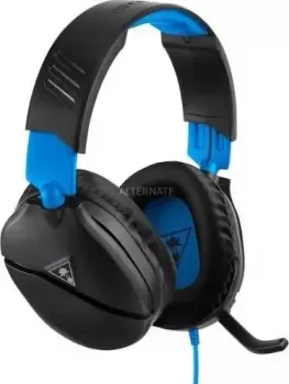 Turtle Beach Ear Force Recon 70 Gaming headset, 3.5mm Jack Corded, Over-the-ear - Black/Blue | TBS-3555-02
