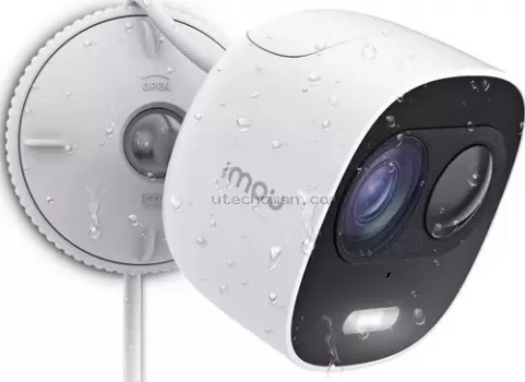 Imou LOOC Actively Keeps Threats Away From Your Home, 1080P, Night Vision, Active Deterrence, PIR Detection, Two-way Talk, IP65 Weatherproof, Cloud Outdoor Camera | IMO-LOOC-WHT