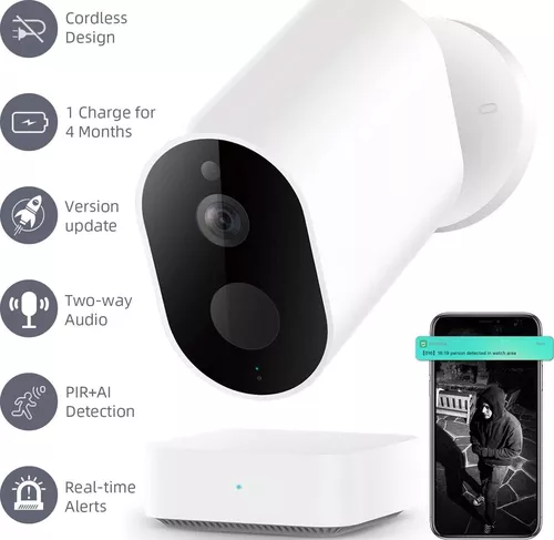 Xiaomi, IMILAB EC2 Outdoor Security Camera with Gateway - White | IMILAB EC2