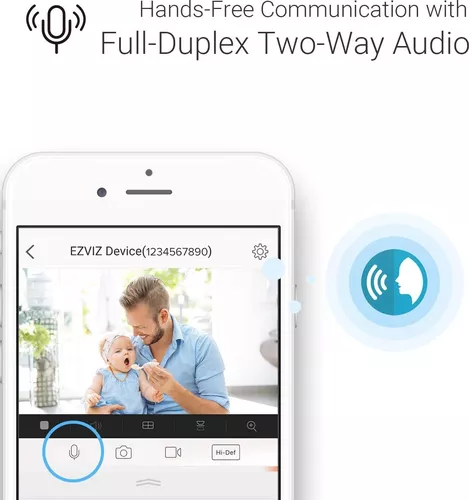 Ezviz by Hikvision C1C Wireless Camera for Home 1080p Resolution | CS-C1C-D0-1D2WFR