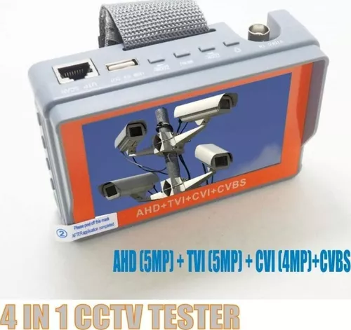 BGT HD CCTV Tester, 4.3" HD Display, Support Analog AHD, TVI, CVI + RS485 PTZ Control, Network Cable Tester, Direct Camera power, Support TVL to 5 Megapixel cameras | IV7W